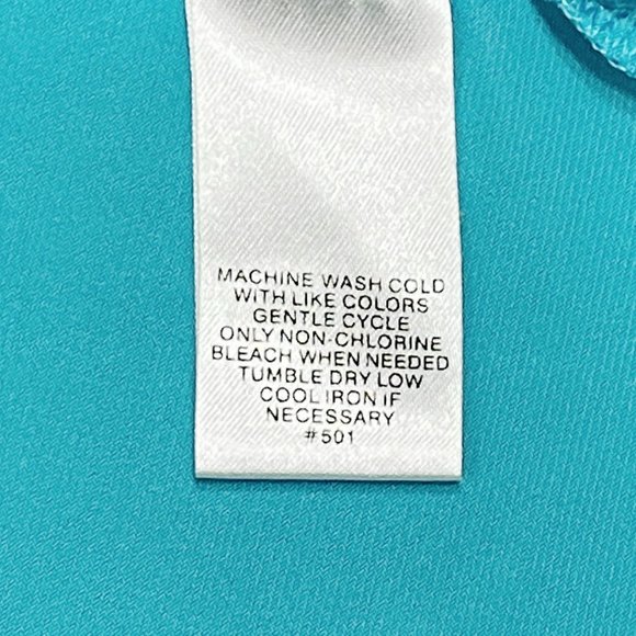 Designers Originals Top Small Blue Beaded Embellished Stretch Knit Blouse - Picture 6 of 6